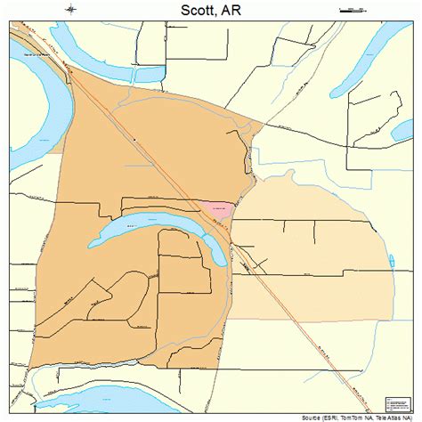 Scott Arkansas Street Map 0562900