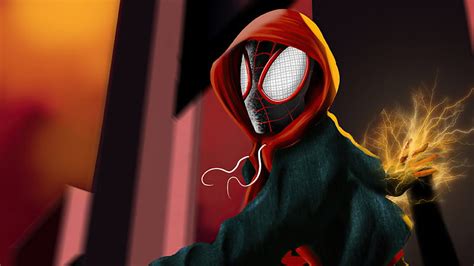 4k Free Download Spider Man Miles Hoodie Spiderman Superheroes