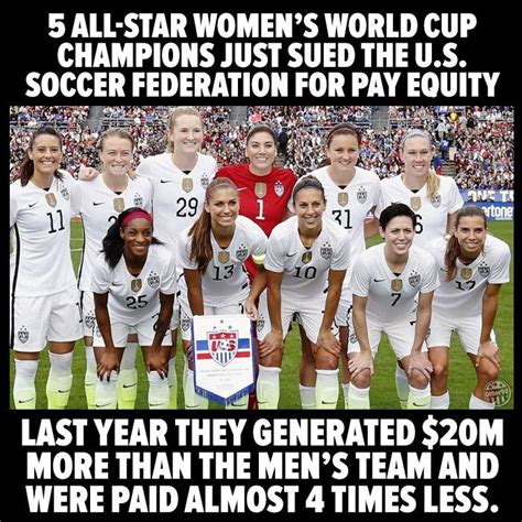the issue of pay gap in the womens u s soccer team