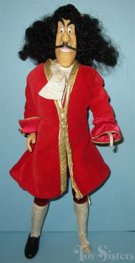 Disney Store Villains Peter Pan Captain Hook Doll Toy Sisters