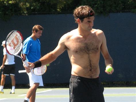 Long Tennis Roger Federer Shirtless