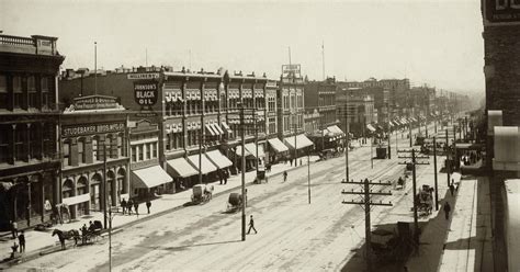 Part Of Main Street 1890 In Salt Lake City Utah Image Free Stock