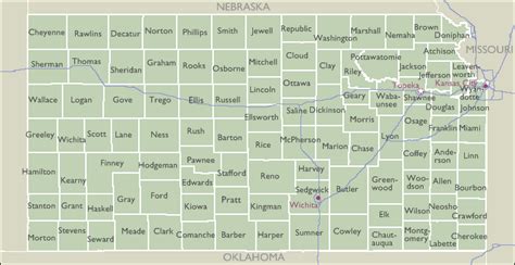 County Zip Code Maps Of Kansas