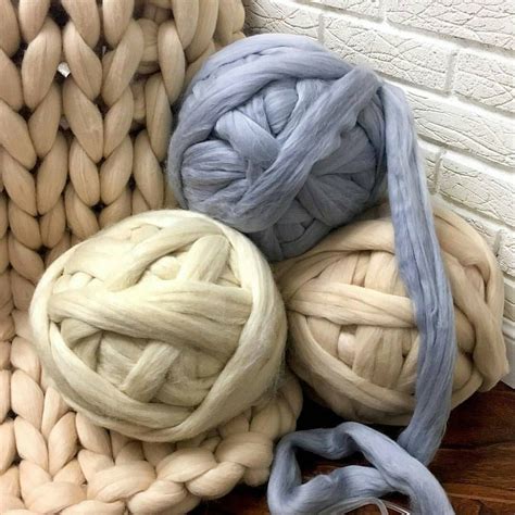 Super Giant Yarn Soft Yarn For Knitting With Hands Merino Yarn
