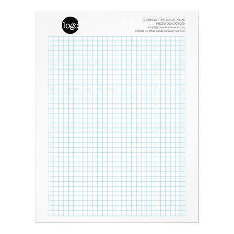Drawing Grid Business Contact Graph Paper Paper Pads Letterhead