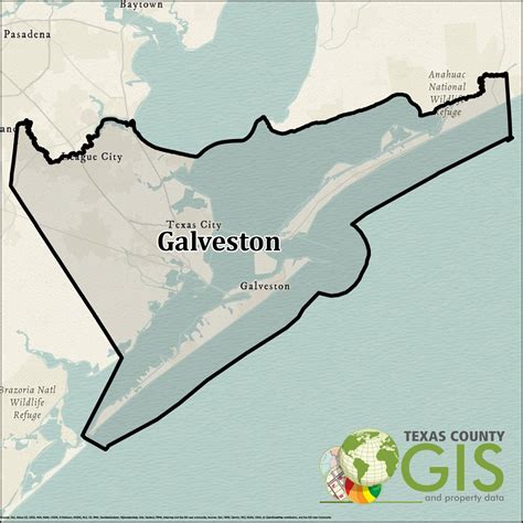 Galveston County Shapefile And Property Data Texas County Gis Data