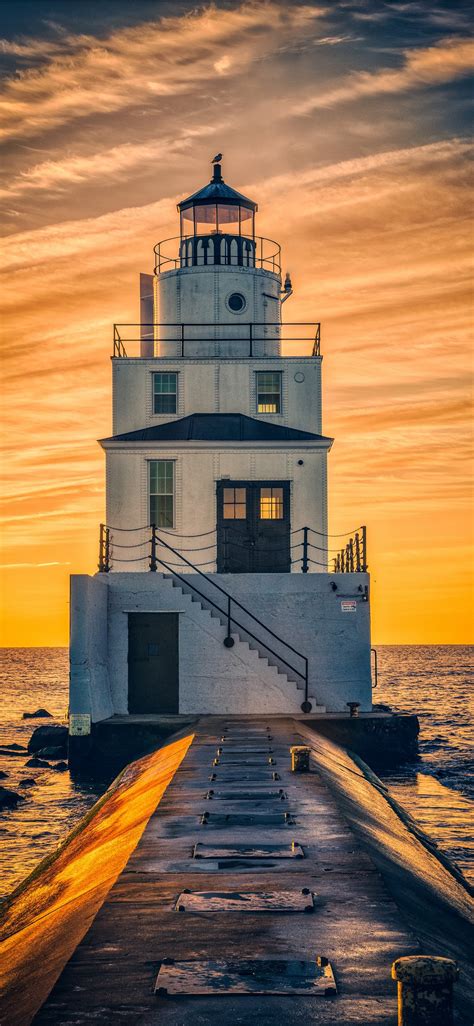 Morning Lighthouse Iphone X Wallpapers Free Download
