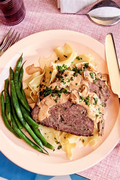 For a new take on traditional stroganoff, use chicken in this easy chicken stroganoff dinner that goes from stovetop to table in just 30 minutes. Meatloaf Stroganoff | Recipe in 2020 | Stroganoff ...