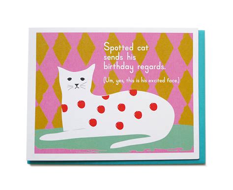 Spotted Cat Birthday Fine Day Press