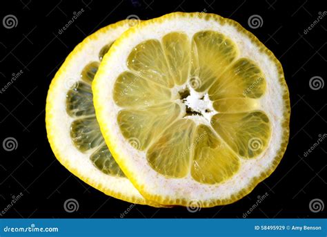 Lemon Slice Macro Stock Image Image Of Macro Segments 58495929