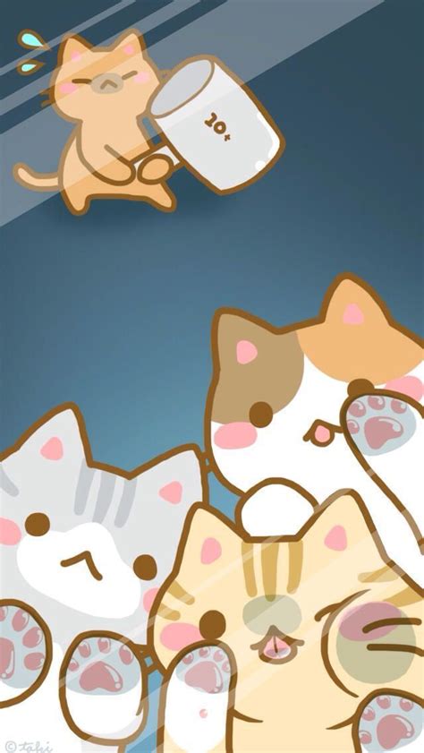 Las Imagenes Mas Kawaiis Sobre El Anime Familias Kawaiis Fondos De Gato Gatos Kawaii Y