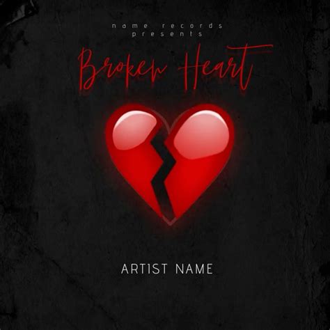 Broken Heart Mixtape Cover Video Template Postermywall