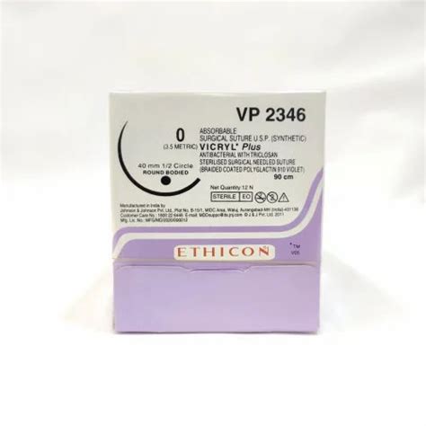 Ethicon Vicryl Plus Suture Vp2346 At Rs 5392box Vicryl Plus In Delhi