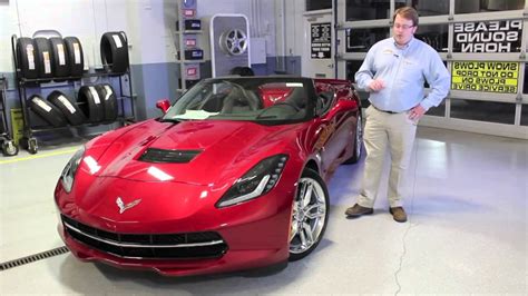 2014 Red Corvette C7 Stingray Convertible With Z51 Package For Sale