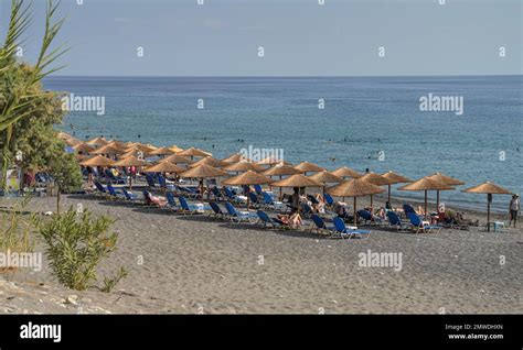 Beach Agia Roumeli Crete Greece Stock Photo Alamy