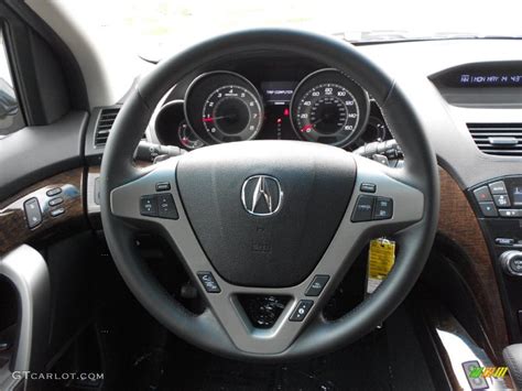 2012 Acura Mdx Sh Awd Ebony Steering Wheel Photo 76892901