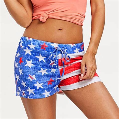 Buy Feitong New Women Vintage Summer Hot Short Women Sexy National Flag Print