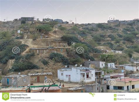 African Village On The Mountainside. Sumbe. Angola Stock Image - Image of mountainside, outdoor 