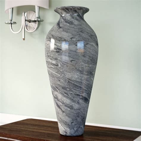 Canora Grey Marbleized Glass Vase And Reviews Wayfair