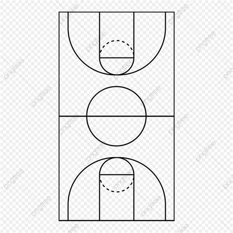 Basketball Court Png Picture Vertical Basketball Court Line Vector