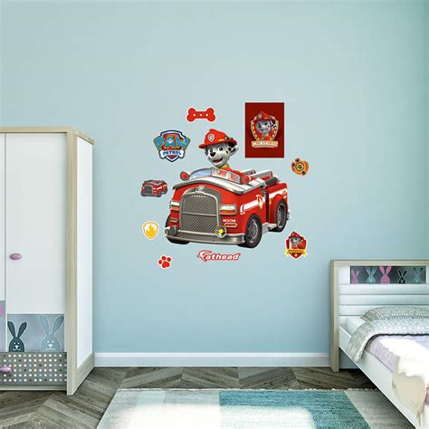 68+ ideas monster truck birthday party ideas shirt. Marshall's Fire Truck Wall Decal | Shop Fathead® for PAW Patrol Decor