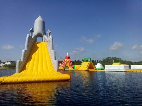 The Worlds Largest Inflatable Water Slide Is On A Lake In Athlone