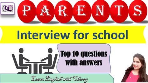 Parents Interview Questions And Answers For Kids Admission English