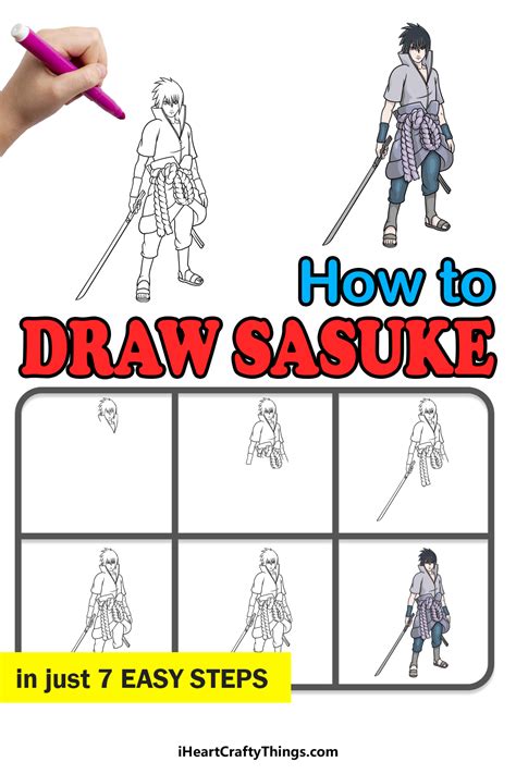 How To Draw Sasuke Uchiha Step By Step Clipzui Com