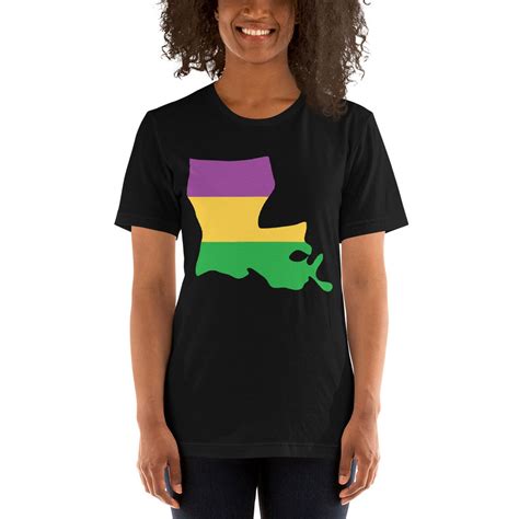 Louisiana Mardi Gras Shirt For Women Louisiana State Mardi Etsy