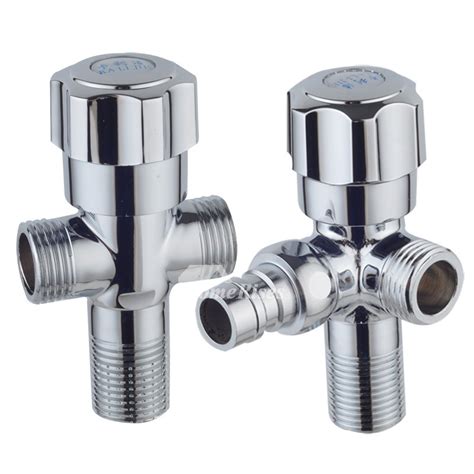 These faucets have become the most popular valves today. Solid Brass Chrome Silver Faucet Valve Bathroom Kitchen ...