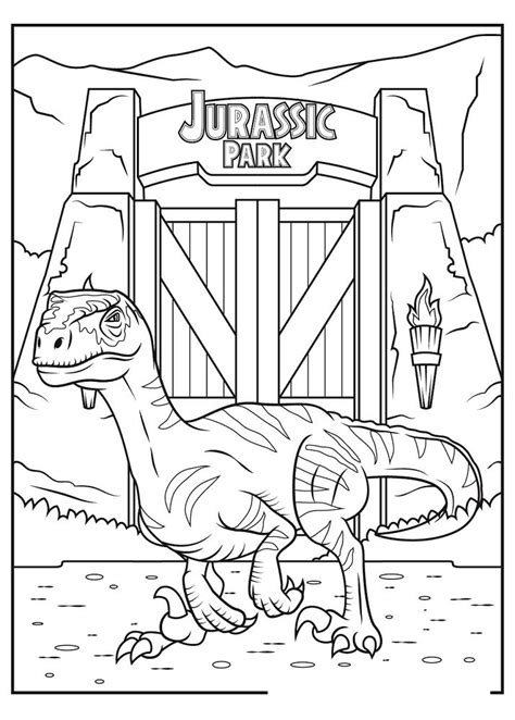 Jurassic World Dinosaur Coloring Pages Coloring Book