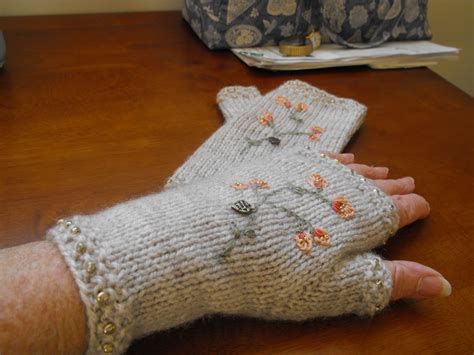 Simple Mittens On Two Needles Arm Warmers Fingerless Knitting