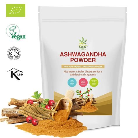 Organic Raw Ashwagandha Powder Natural Ayurvedic Adaptogenic