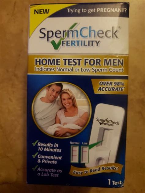 Spermcheck Male Fertility Home Test Ebay
