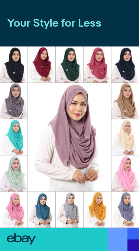 instant hijab slip on hana aida naim instant shawl chiffon 120gm instant hijab hijab