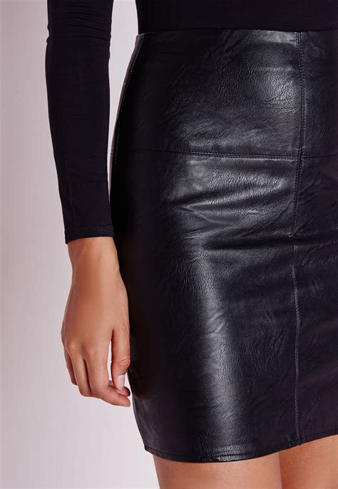 Missguided Faux Leather Skirt Petite Outfits Leather Mini Skirts