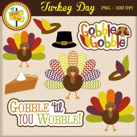 thanksgiving clipart turkey clip art cute digital clipart thanksgiving word art card
