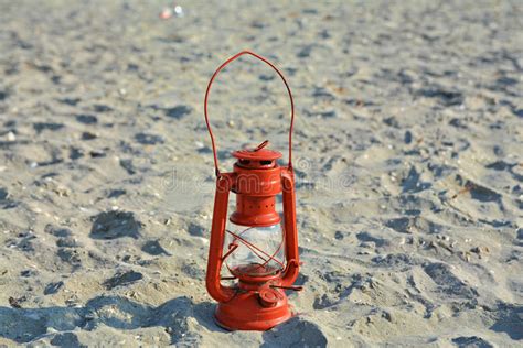 Vintage Oil Lamp On The Beach Stock Image Image Of Beautiful Summer