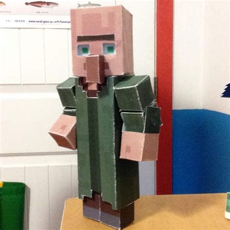 Awesome Minecraft Papercraft Villager Paper Crafts
