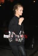 Rosie Huntington Whiteley At Chateau Marmont Leather Celebrities