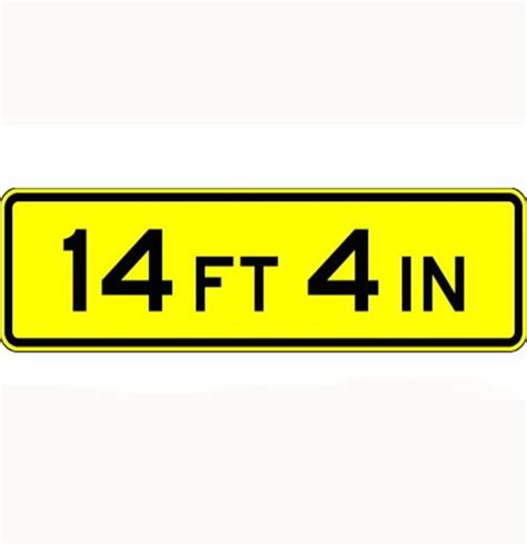 Traffic Signs And Safety W12 2p 84x24 Low Clearance Plaque