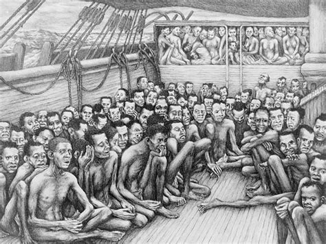 African Slaves On Ships