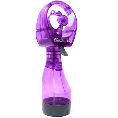 Retailery Portable Battery Operated Water Misting Cooling Fan Spray Bottle Purple Walmart Com