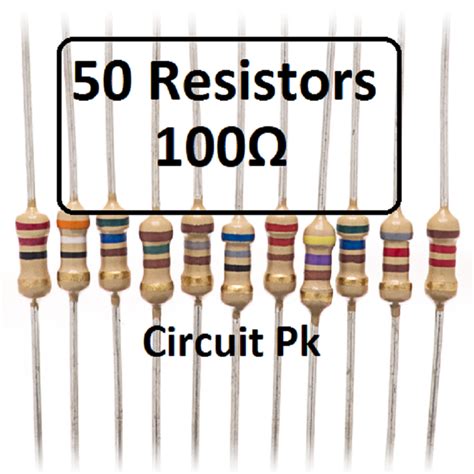 pack of 100 ohm resistor 100 ohm resistors 1 4w