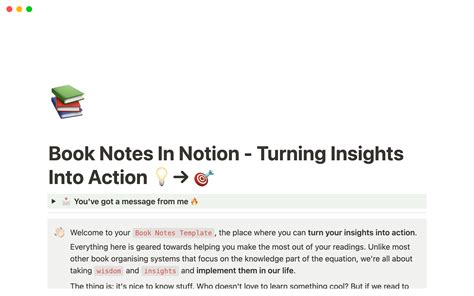 Ali Abdaal S Book Notes Notion Template