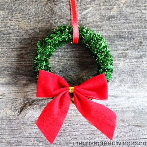 How To Make Mini Christmas Wreath Ornaments Creative Green Living