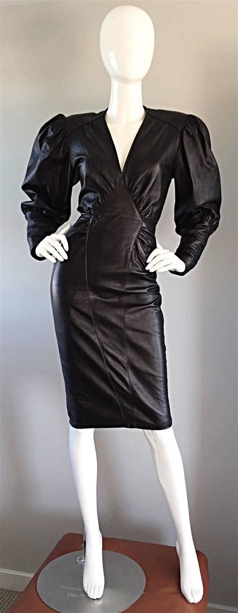 Sexy Vintage 1980s North Beach Leather 80s Body Con Avant Garde Open