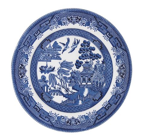 Churchill China Blue Willow Set Of 6 Sideplates 205cm Made In
