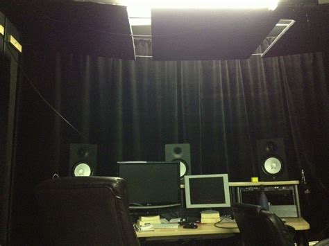 Recording Studio Surround With Velvet Curtains For Ultimate Sound