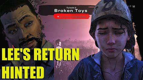 The Walking Deadseason 4 Episode 3 Broken Toys Lee Everett Return